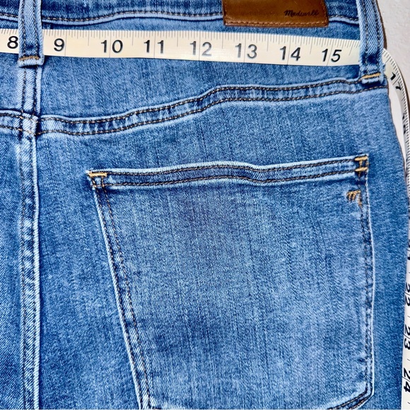 Madewell Blue Jeans Ladies size 12/31 waist Denim Mid rise Skinny Jeans - Picture 7 of 8
